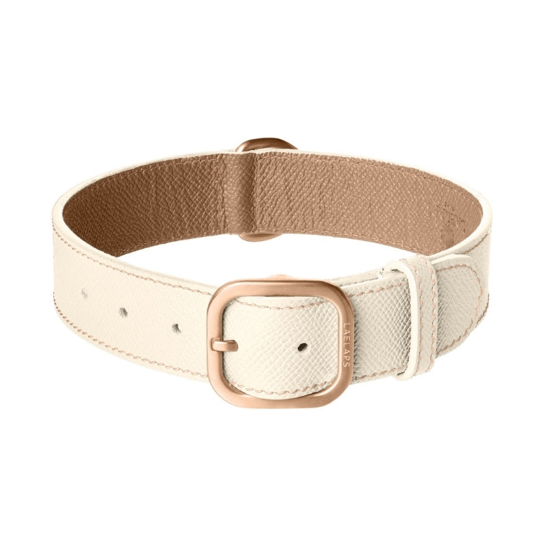Collier pour Chien en Cuir Blanc