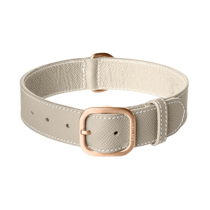 Collier pour Chien en Cuir Gris Clair