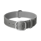 Collier pour Chien en Cuir Gris Foncé