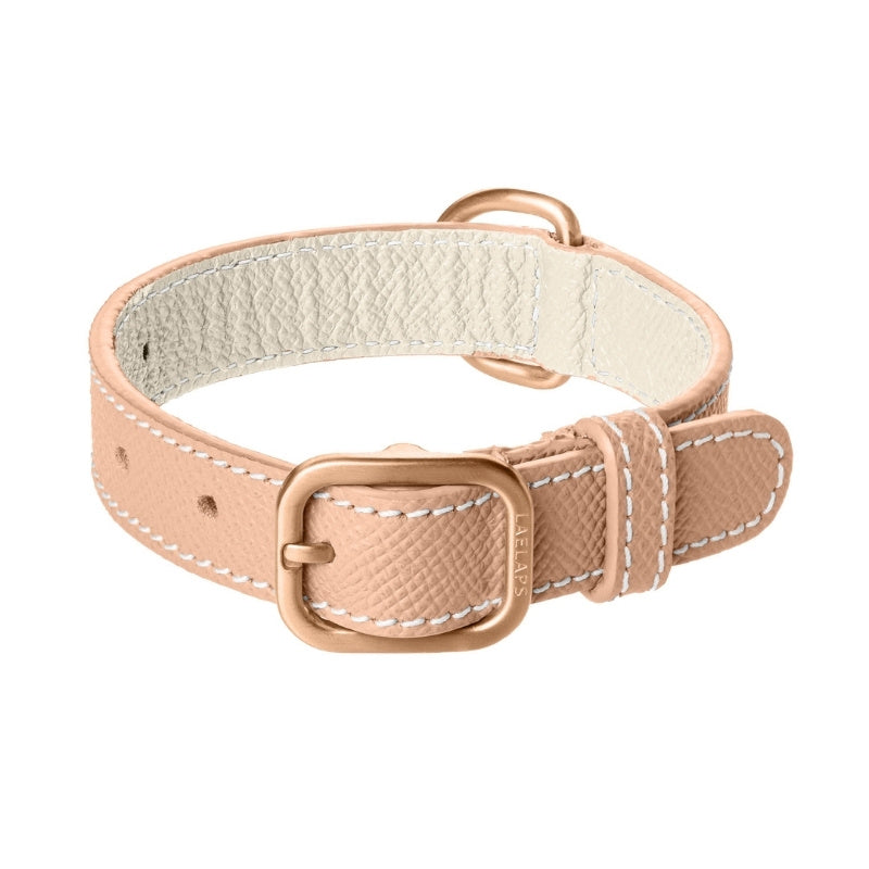 Collier pour Chien en Cuir Rose Petite Taille