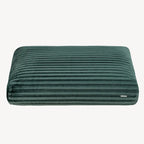 Coussin Chien Velours Côtelé Vert Bouteille