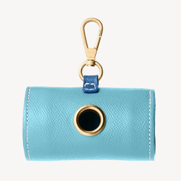 VICHY - Distributeur de sacs à déjection pour chien bleu clair