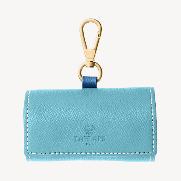 VICHY - Distributeur de sacs à déjection pour chien bleu clair