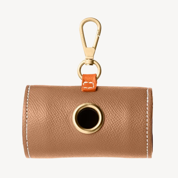 VICHY - Distributeur de sacs à déjection pour chien marron