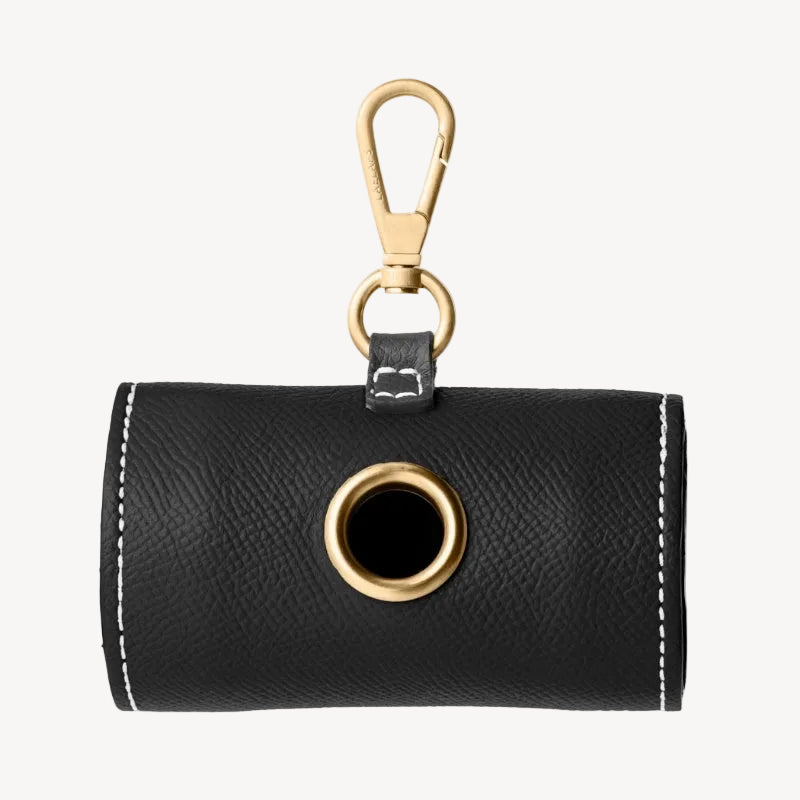 Distributeur de Sacs à Déjection pour Chien Noir Dos