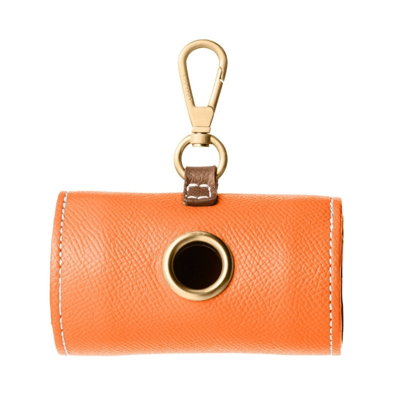 Distributeur de Sacs à Déjection pour Chien Orange Dos