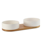 Double Gamelle Chien Blanc Grande Taille