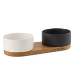 Double Gamelle Chien Blanc Noir