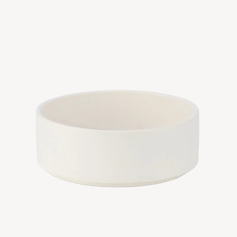 Gamelle en Céramique pour Chien Grande Taille Blanc