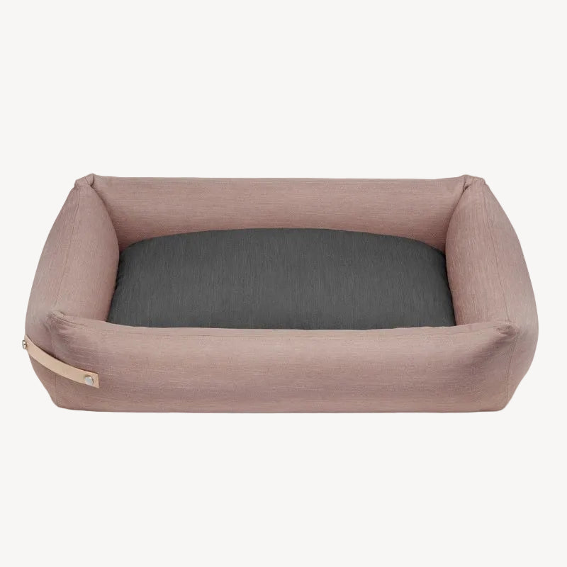 Panier pour Chien Grande Taille Rose Gris