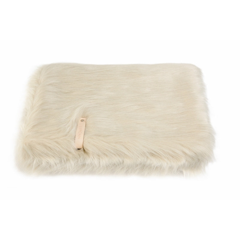 Plaid en Fourrure pour Chien Blanc