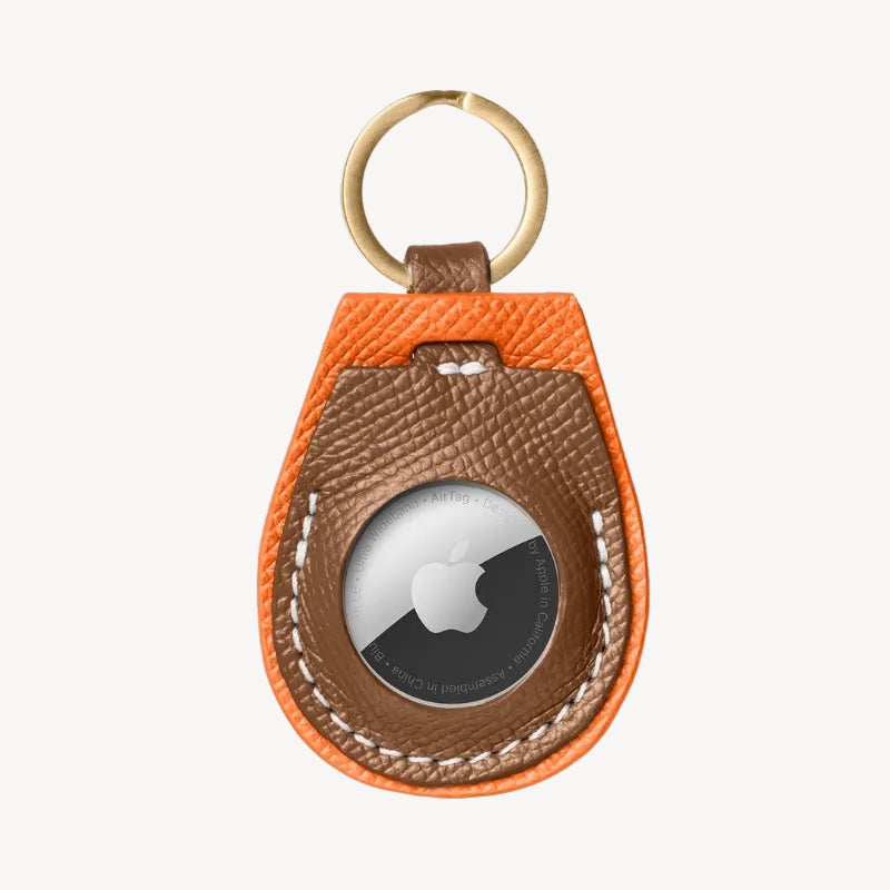 Support AirTag pour Chien Marron