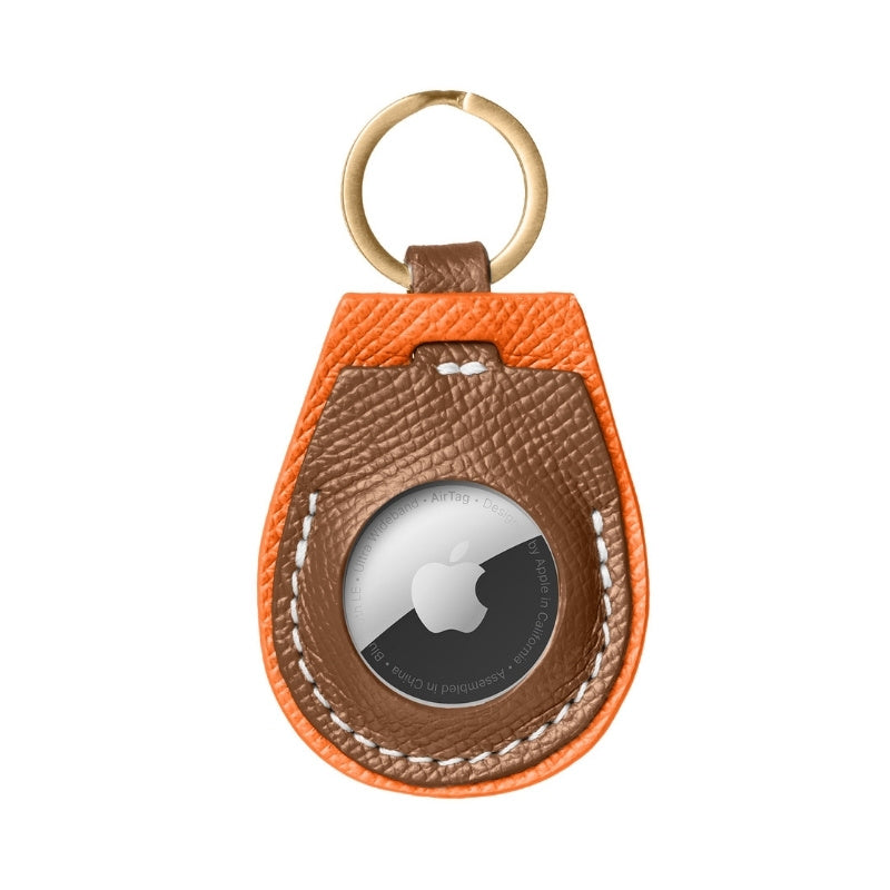 Support AirTag pour Chien Marron