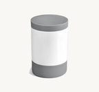 Bocal à friandises Coppa – bocal fermé en porcelaine blanche et silicone ardoise – Maison Canisya