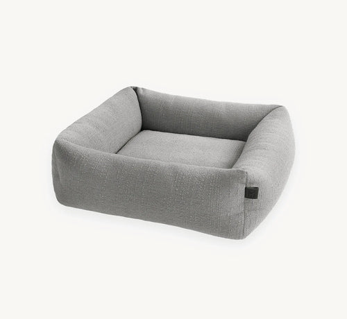 Campo – panier orthopédique coloris caillou, vue de profil – Maison Canisya
