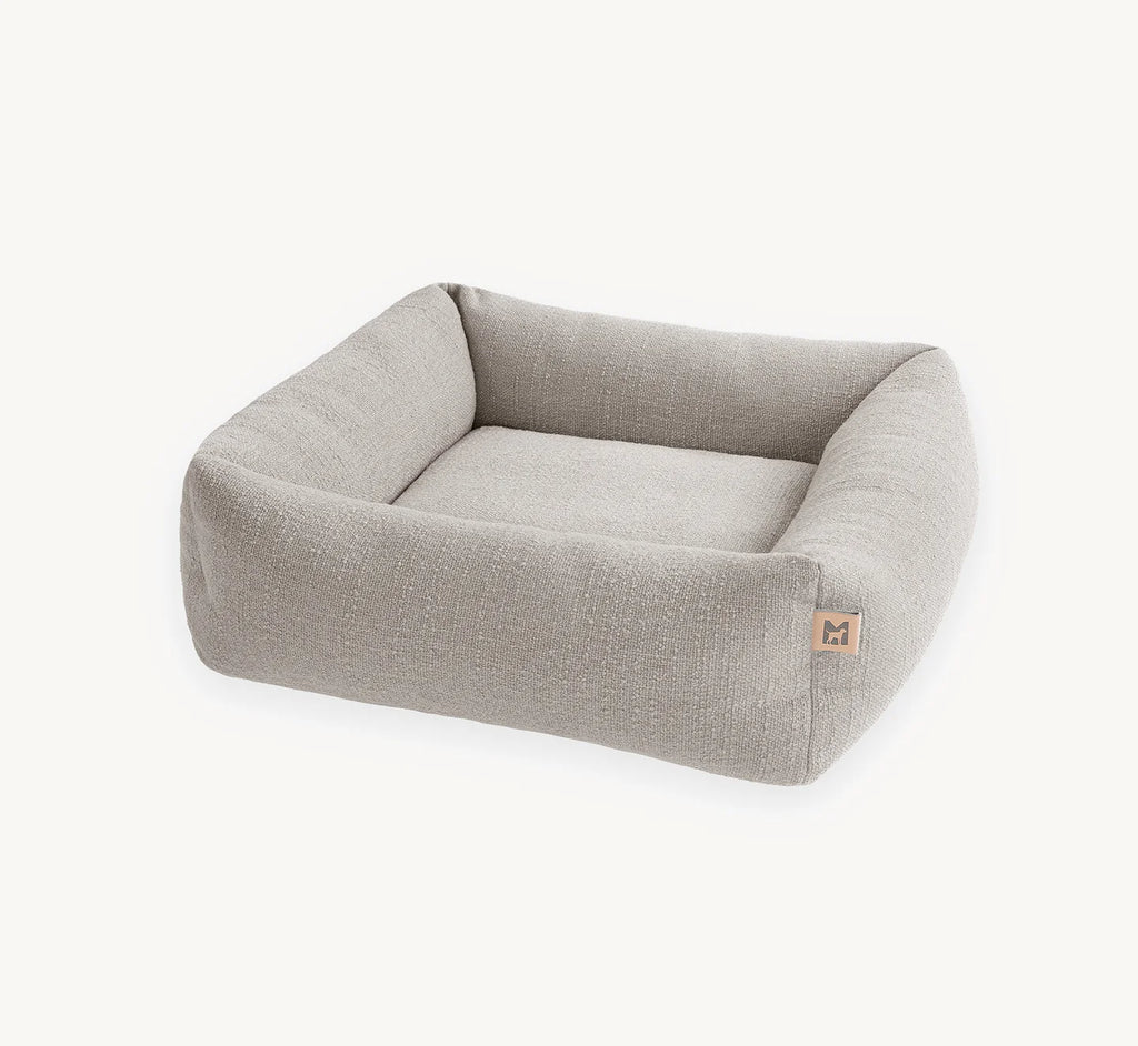 Campo – panier orthopédique coloris greige, vue de profil – Maison Canisya