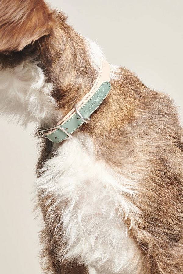 AZUR — Le collier en cuir végan bicolore à l'allure sophistiquée