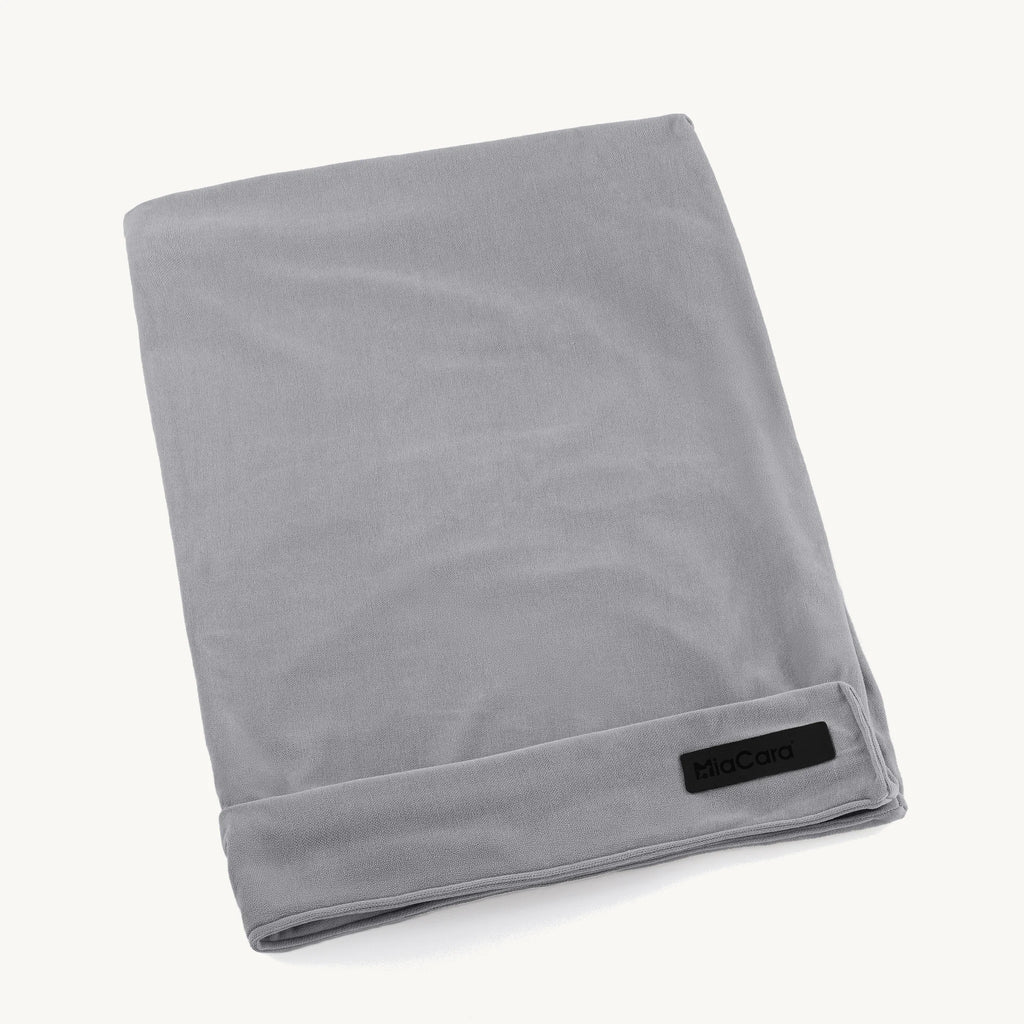 Comodo Housse Coussin – housse de coussin dépliée coloris gris ardoise – Maison Canisya