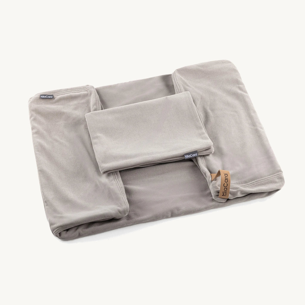 Comodo Housse – housse de lit dépliée coloris greige – Maison Canisya