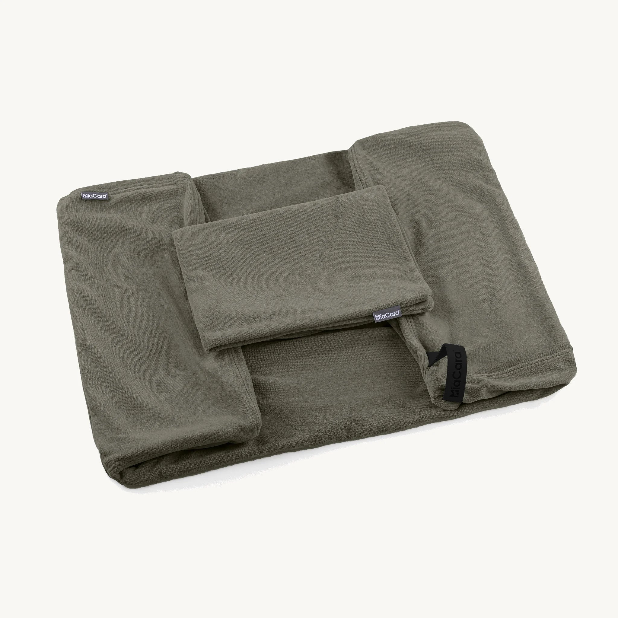 Comodo Housse – housse de lit dépliée coloris vert sage – Maison Canisya