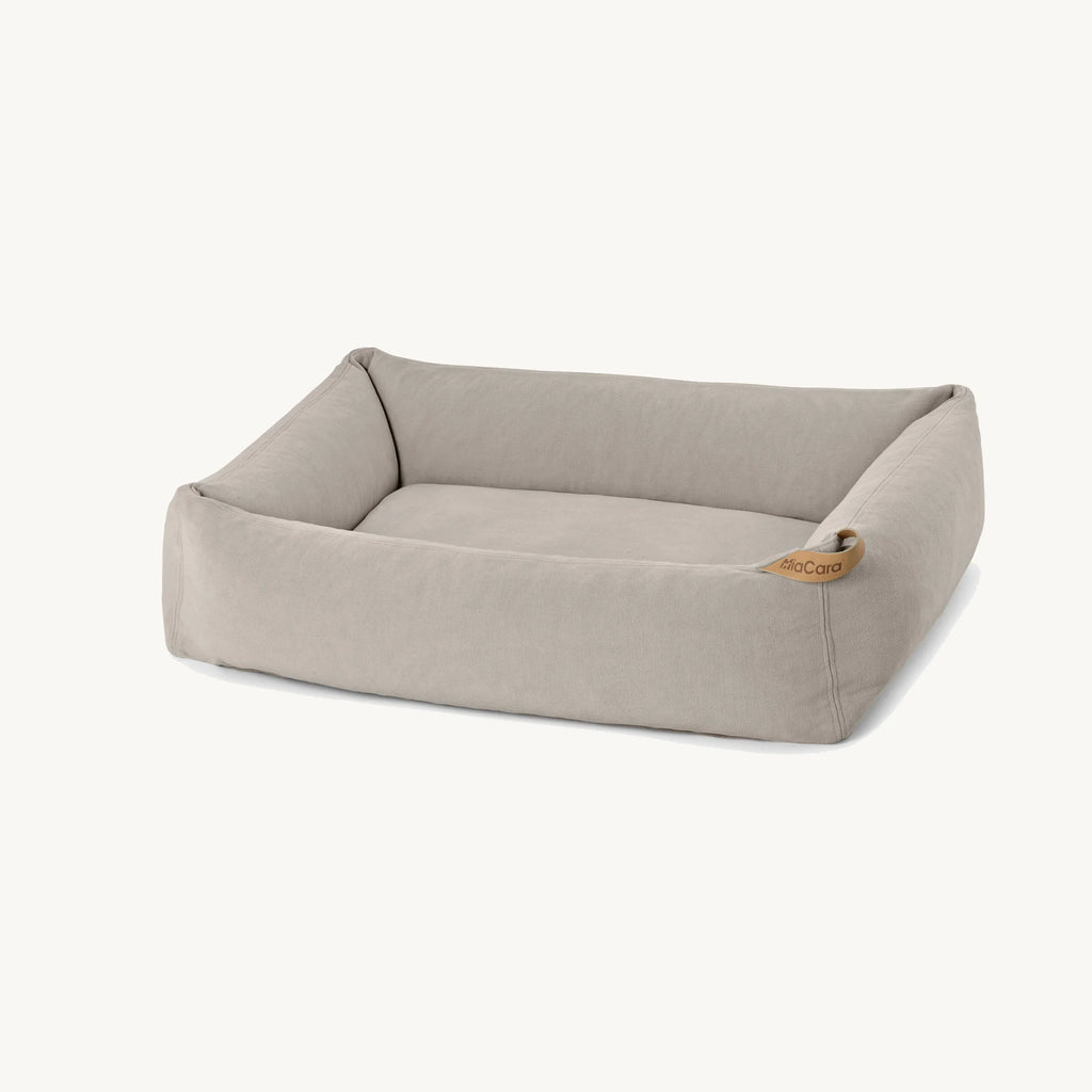 Comodo – lit pour chien packshot coloris greige fond neutre – Maison Canisya