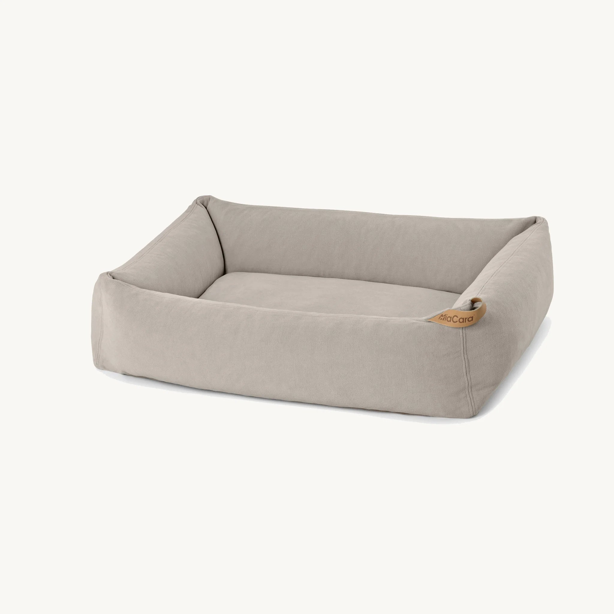 Comodo – lit pour chien packshot coloris greige fond neutre – Maison Canisya