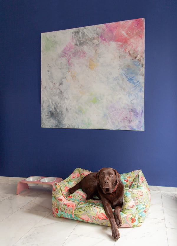 DOGBAR CLASSIC — Support gamelles surélevé en bois pour chien