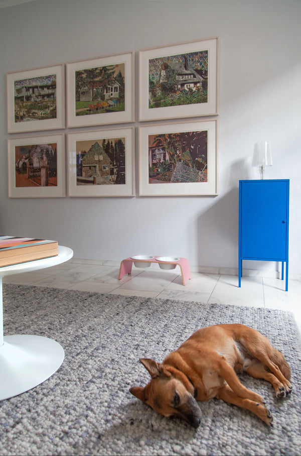 DOGBAR CLASSIC — Support gamelles surélevé en bois pour chien
