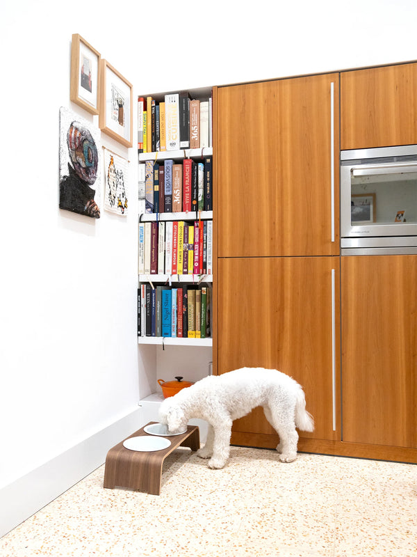 DOGBAR CLASSIC — Support gamelles surélevé en bois pour chien