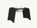 Dogbar Single – support gamelle chien taille L finition chêne foncé – Maison Canisya