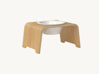 Dogbar Single – support gamelle chien taille M finition chêne clair – Maison Canisya