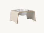Dogbar Single – support gamelle chien taille M finition gris cachemire – Maison Canisya
