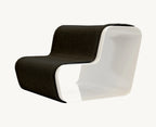 Beam – Escalier chien deux marches, structure blanche et tissu anthracite – Maison Canisya