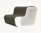 Beam – Escalier chien deux marches, structure blanche et tissu gris graphite – Maison Canisya