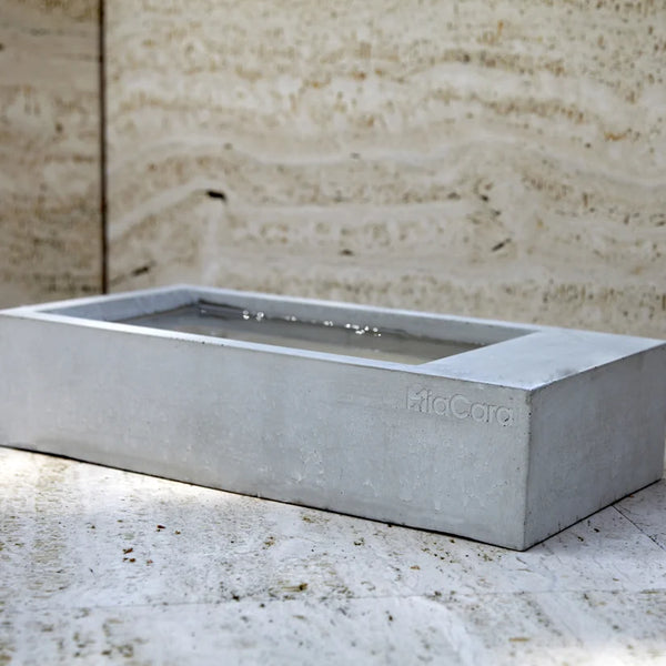 TROGOLO — Gamelle extérieure en béton pour chien