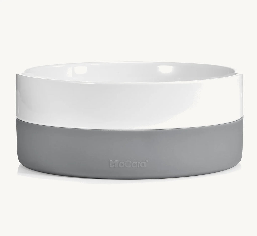 Gamelle Coppa MiaCara ardoise – vue produit fond blanc – Maison Canisya