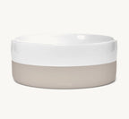 Gamelle Coppa MiaCara greige – vue produit fond blanc – Maison Canisya