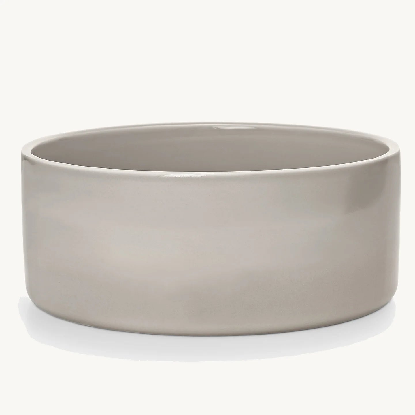 Gamelle Scodella — bol en porcelaine coloris greige, vue de face sur fond neutre — Maison Canisya