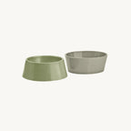 Doppio MiaCara – Gamelles porcelaine grolive taille small, photo produit fond épuré – Maison Canisya