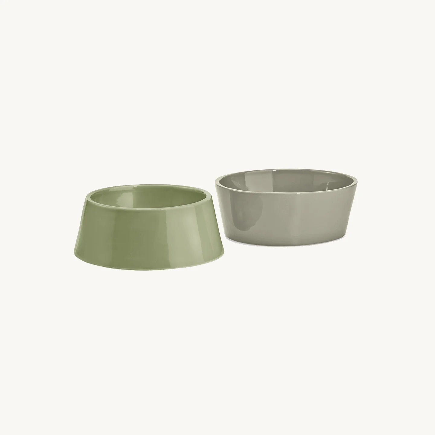 Doppio MiaCara – Gamelles porcelaine grolive taille small, photo produit fond épuré – Maison Canisya