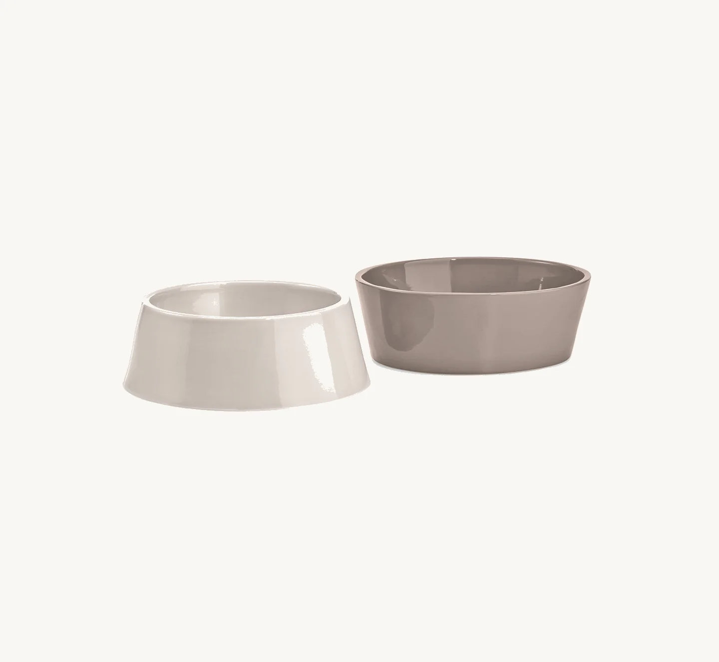Doppio MiaCara – Gamelles porcelaine nougat taille small fond blanc – Maison Canisya