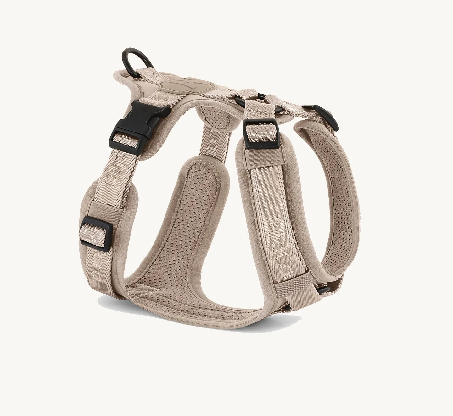 Harnais Modena Walk couleur Greige taille XS, vue trois-quarts avant – Maison Canisya