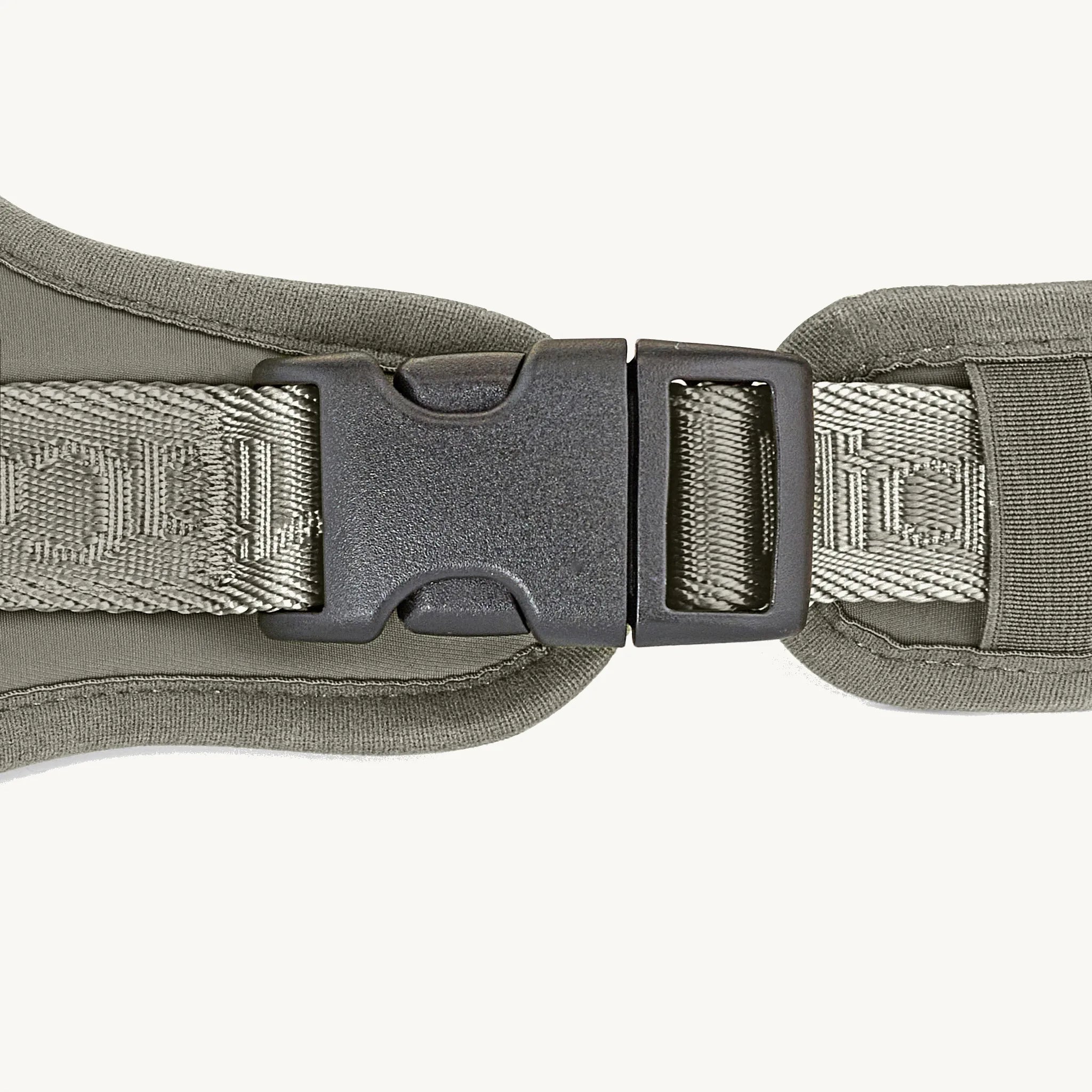 Harnais Modena Walk Grolive, détail boucle de fermeture rapide – Maison Canisya
