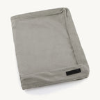 Housse Cordo pour coussin chien – housse pliée coloris galet – Maison Canisya