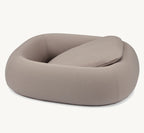 Housse Barca Cover Taupe avec coussin amovible en position — Maison Canisya