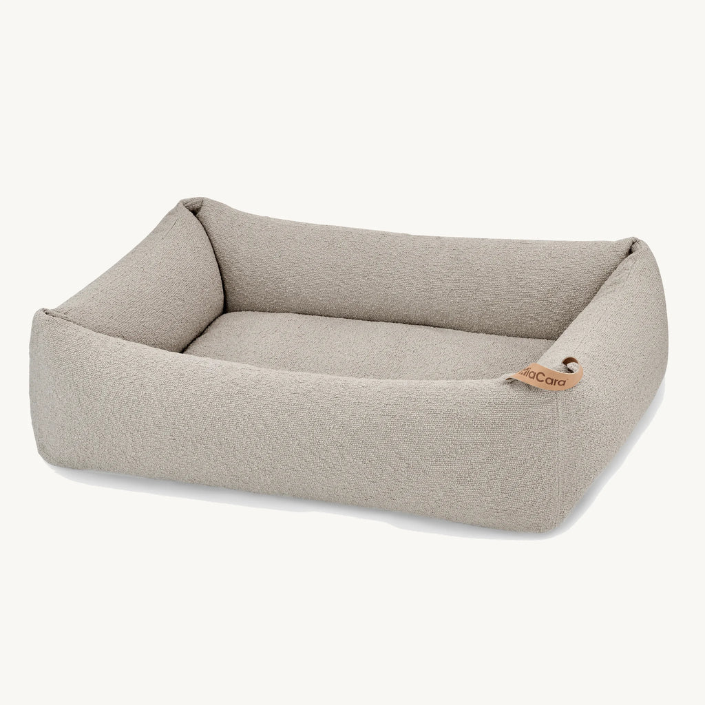 Housse lit pour chien Mondo cappuccino — vue produit trois quarts — Maison Canisya