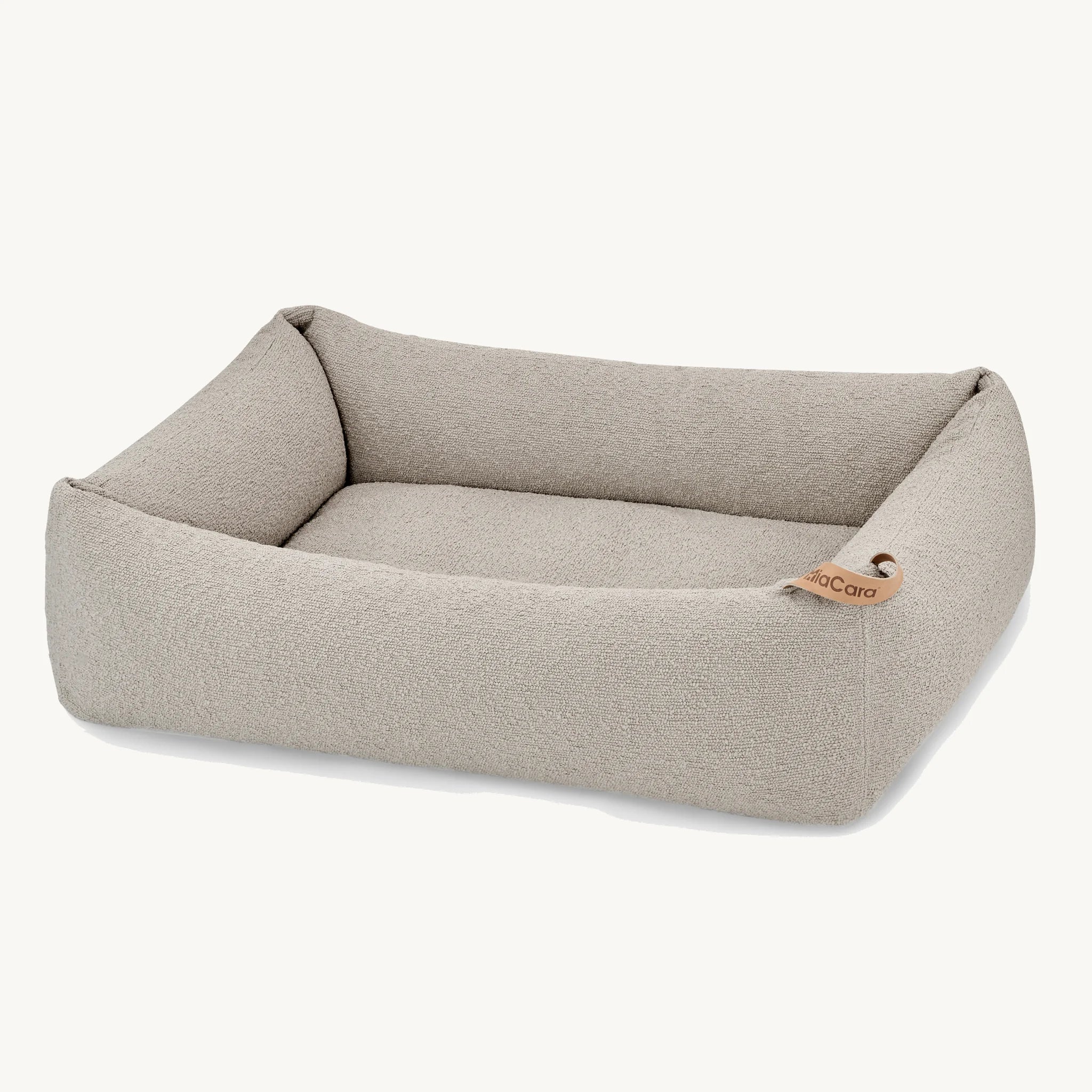 Housse lit pour chien Mondo cappuccino — vue produit trois quarts — Maison Canisya