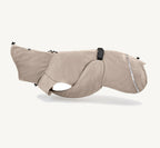 Imperméable Valentina pour chien – vue produit profil, coloris sable – Maison Canisya