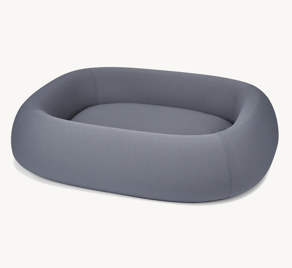 Lit pour chien design Barca Ardoise vue trois quarts face — Maison Canisya