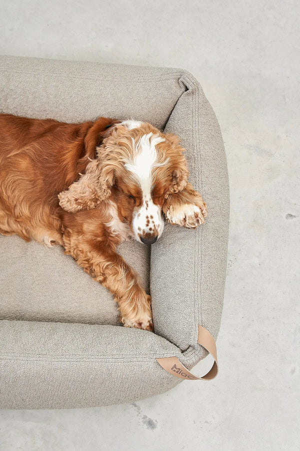 MONDO — Lit pour chien en bouclette, confort orthopédique et design épuré